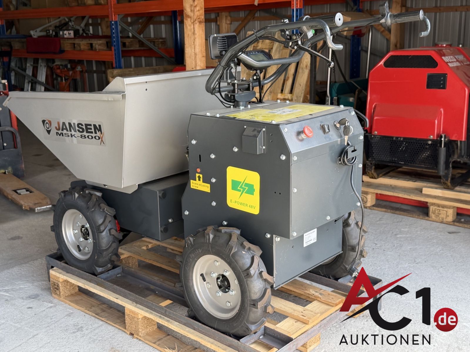 Motorschubkarre/Mini-Dumper JANSEN MSK-800X Elektro 800 W 4x4